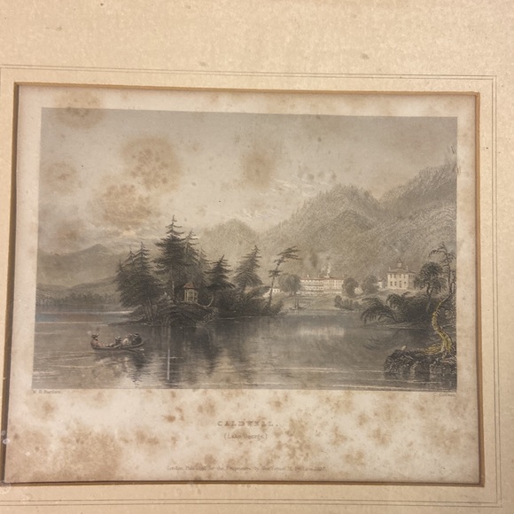 Bartlett. Framed print of Caldwell (now Lake George Village). - Picture 6 of 7